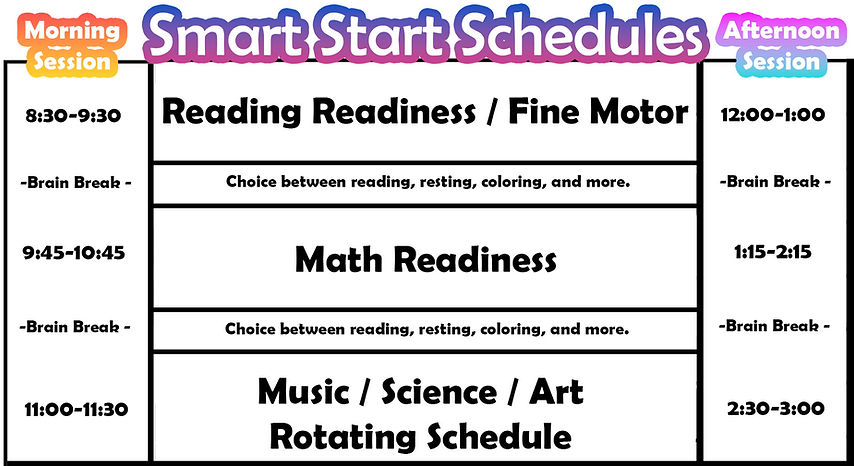 Smart Start Schedule Updated