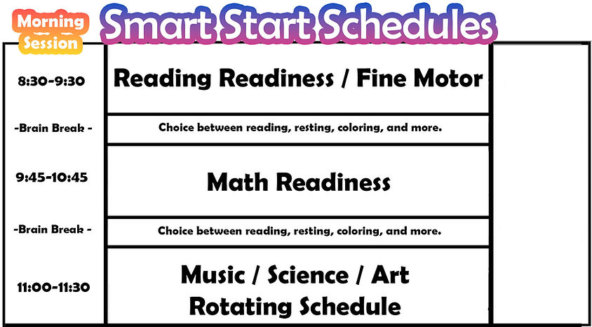 Smart Start Schedule Updated
